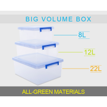 hight quality multipurpose large transparent plastic box with lid